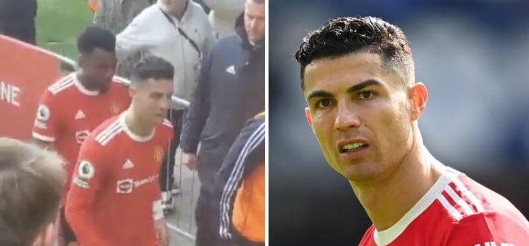 Cristiano Ronaldo destrói telemóvel de adepto do Everton após derrota do Manchester United