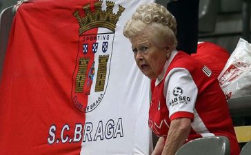 Mélinha, célebre adepta do SC Braga