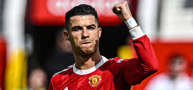 Cristiano Ronaldo celebra o triunfo do Manchester United sobre o Norwich