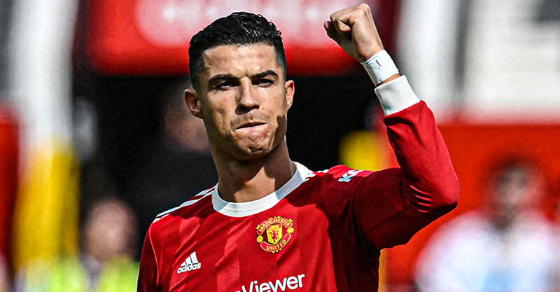 Cristiano Ronaldo celebra o triunfo do Manchester United sobre o Norwich