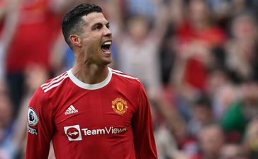 Cristiano Ronaldo celebra golo no Manchester United-Norwich