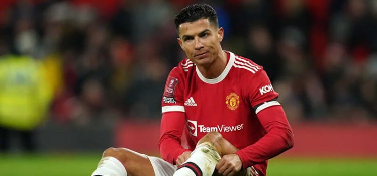 Ronaldo desapontado no Manchester United