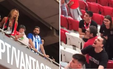 Momento de agressão a criança no Benfica-FC Porto testemunhado por Diogo Batáguas