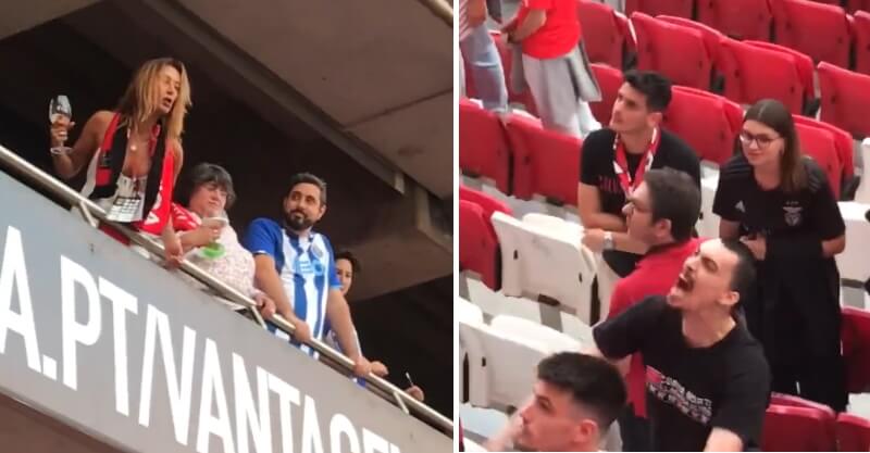 Momento de agressão a criança no Benfica-FC Porto testemunhado por Diogo Batáguas