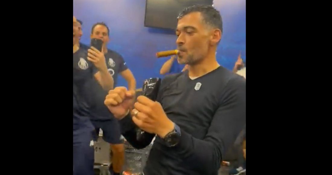 Sérgio Conceição nas celebrações do título do FC Porto