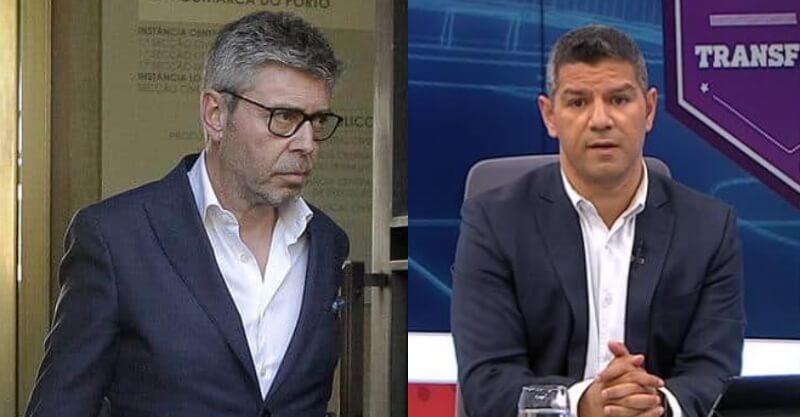 Francisco J. Marques, diretor de comunicação do FC Porto, e Luís Vilar, comentador da CNN Portugal