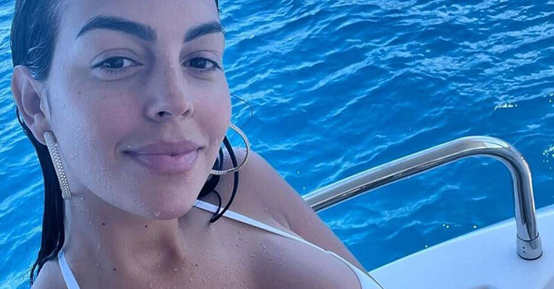 Georgina Rodríguez nas férias em alto mar