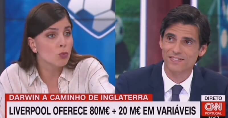 Sofia Oliveira e Diogo Luís na CNN