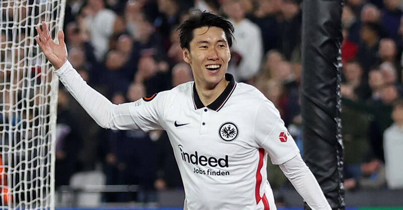 Daichi Kamada, médio-ofensivo do Eintracht Frankfurt apontado ao Benfica