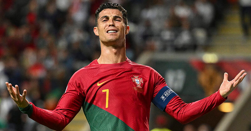 Frustração de Cristiano Ronaldo após o Portugal-Espanha