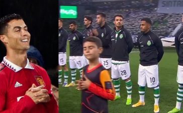 Menino reproduz novo festejo de Cristiano Ronaldo