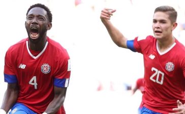 Fuller celebra golo pela Costa Rica diante do Japão no Mundial 2022