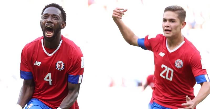 Fuller celebra golo pela Costa Rica diante do Japão no Mundial 2022