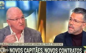 Jorge Amaral e José Calado em discussão na CMTV