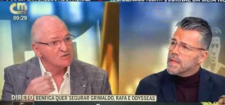 Jorge Amaral e José Calado em discussão na CMTV