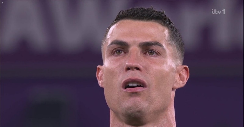 Cristiano Ronaldo emocionado no Portugal-Gana