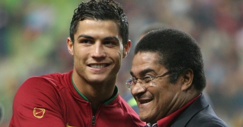 Cristiano Ronaldo e Eusébio da Silva Ferreira