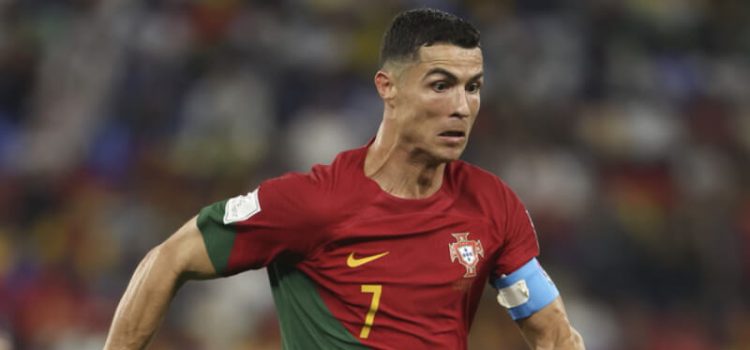 Cristiano Ronaldo em ação no Portugal-Gana
