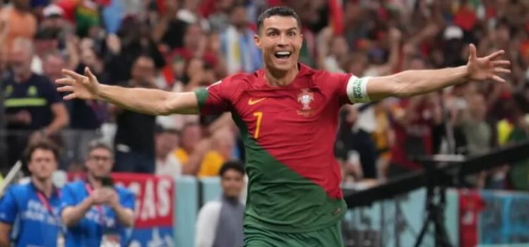 Cristiano Ronaldo celebra golo pela Seleção Nacional no Mundial 2022