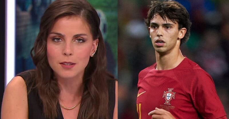 Sofia Oliveira, comentadora da CNN Portugal, e João Félix