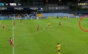 Samuel Soares no Trofense-Benfica B