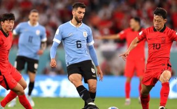 Embate entre Uruguai e Coreia do Sul no Mundial 2022