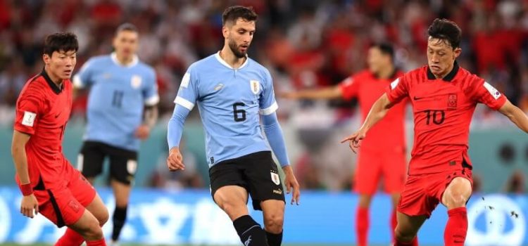 Embate entre Uruguai e Coreia do Sul no Mundial 2022