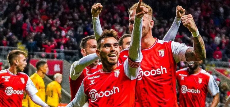 Ricardo horta celebra golo na vitória do SC Braga diante do Benfica