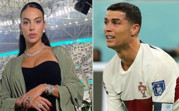Georgina Rodríguez e Cristiano Ronaldo no Mundial 2022