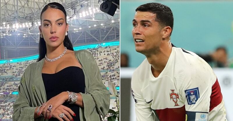 Georgina Rodríguez e Cristiano Ronaldo no Mundial 2022
