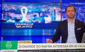 Jornalista da Sport TV no programa 'Últimas Notícias'