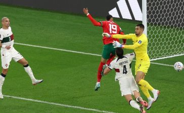Momento do golo de En-Nesyri que eliminou Portugal do Mundial 2022