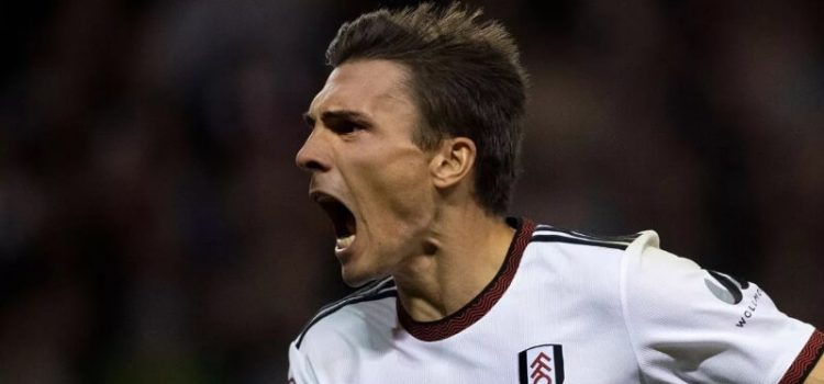 João Palhinha celebra golo apontado no Fulham-Southampton