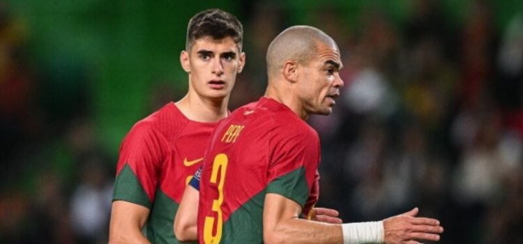 Pepe e António Silva ao serviço da Seleção Nacional