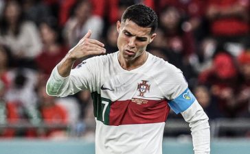 Cristiano Ronaldo no embate entre Coreia do Sul e Portugal no Mundial 2022