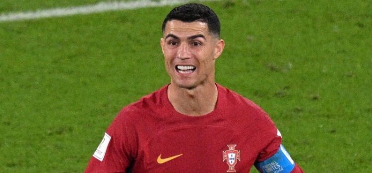 Cristiano Ronaldo no Portugal-Suíça do Mundial 2022