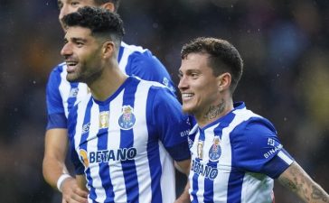 Mehdi Taremi e Otávio na vitória do FC Porto sobre o Famalicão