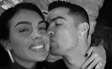 Cristiano Ronaldo beija Georgina Rodríguez