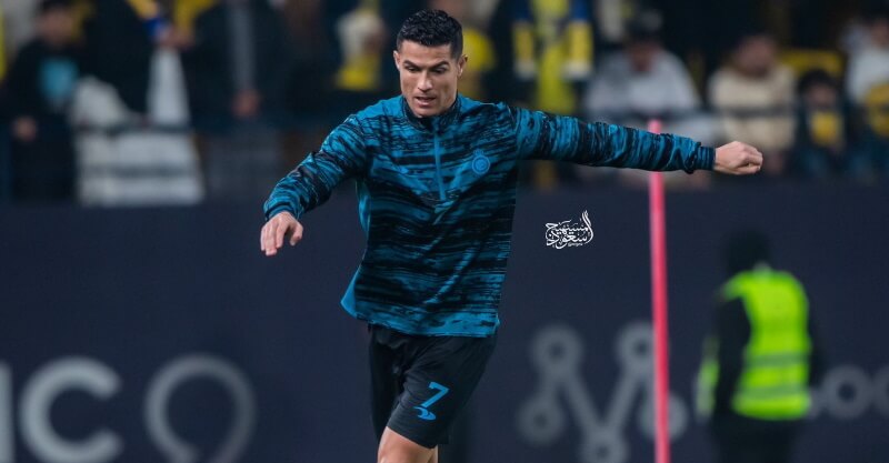 Cristiano Ronaldo na primeira sessão de treino no Al Nassr