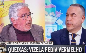 António Salvador e Aníbal Pinto em discussão na CMTV