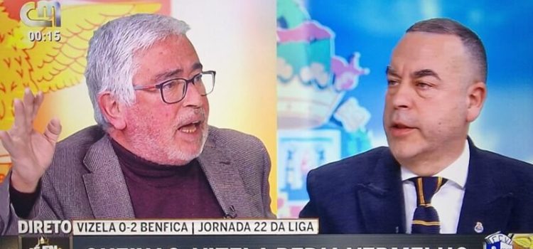 António Salvador e Aníbal Pinto em discussão na CMTV