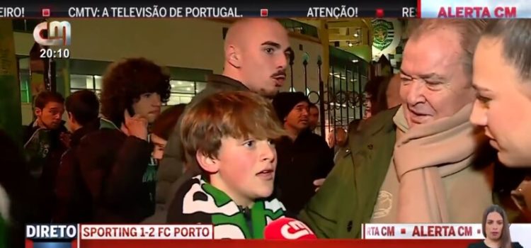 Jornalista da CMTV alvo de insultos após o Sporting-FC Porto.