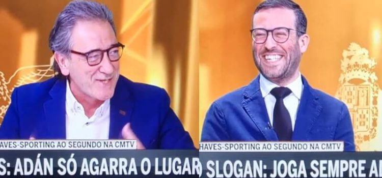 Riso entre Rodolfo Reis e Mauro Xavier na CMTV