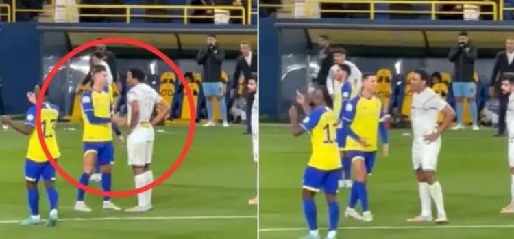 Léandre Tawanba deixa Cristiano Ronaldo de mão estendida após o Al Nassr-Al Taawon