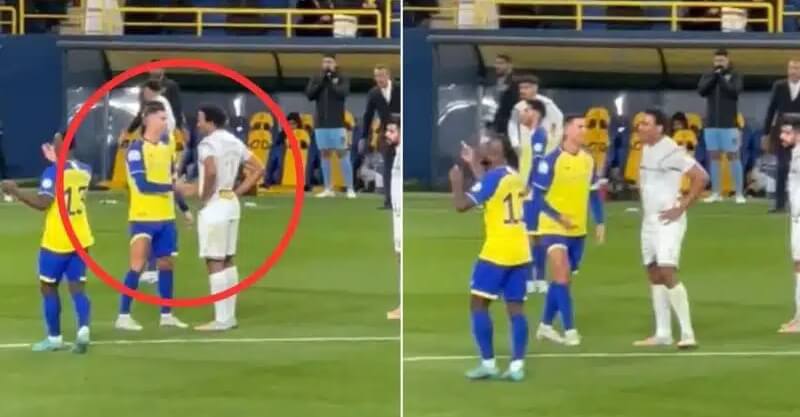 Léandre Tawanba deixa Cristiano Ronaldo de mão estendida após o Al Nassr-Al Taawon