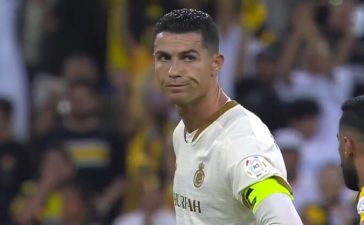 Cristiano Ronaldo após a derrota do Al Nassr contra o Al-Ittihad