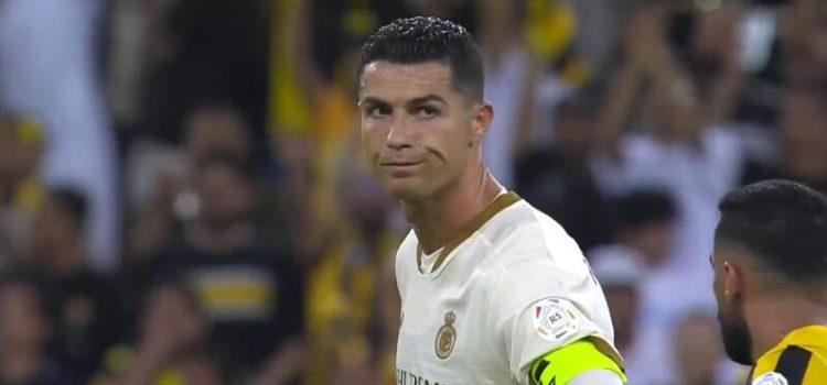 Cristiano Ronaldo após a derrota do Al Nassr contra o Al-Ittihad