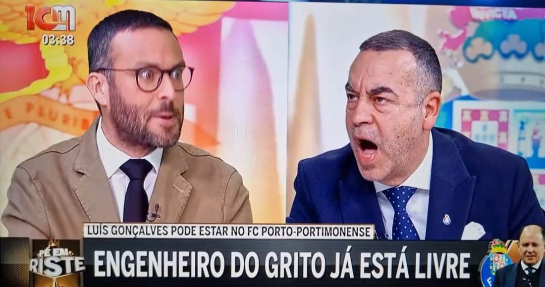 Aníbal Pinto e Mauro Xavier em discussão na CMTV