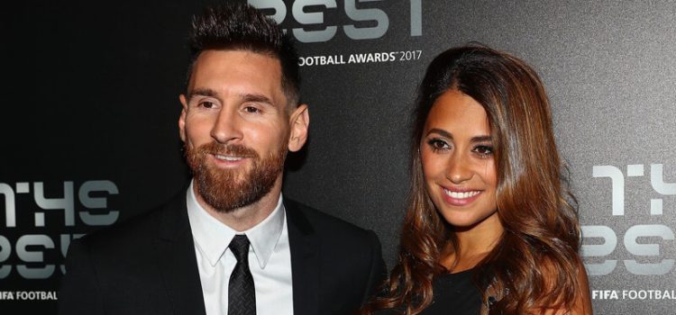 Lionel Messi e Antonella Rocuzzo nos prémios The Best 2017