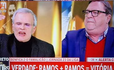 Octávio Lopes e João Malheiro em discussão na CMTV